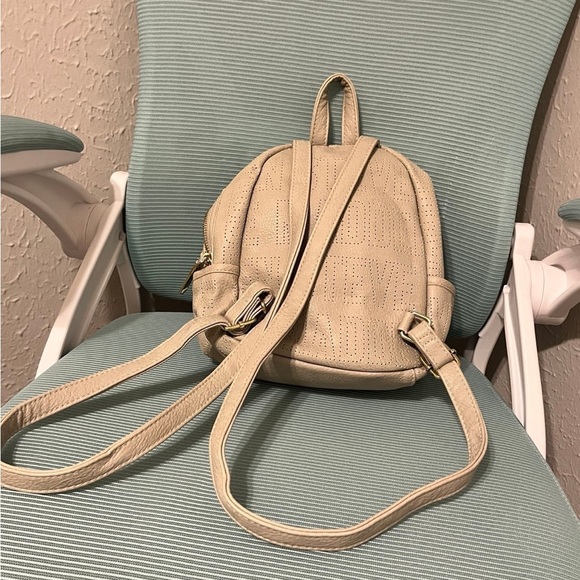 Cream Perforated Backpack - Picture 5 of 5